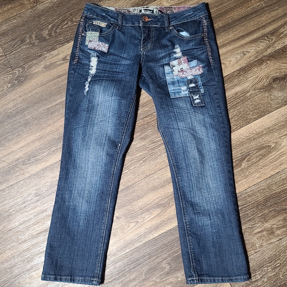 👠Soundgirl Patch Jeans sz 9 girls